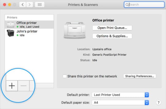 save printer settings word for mac